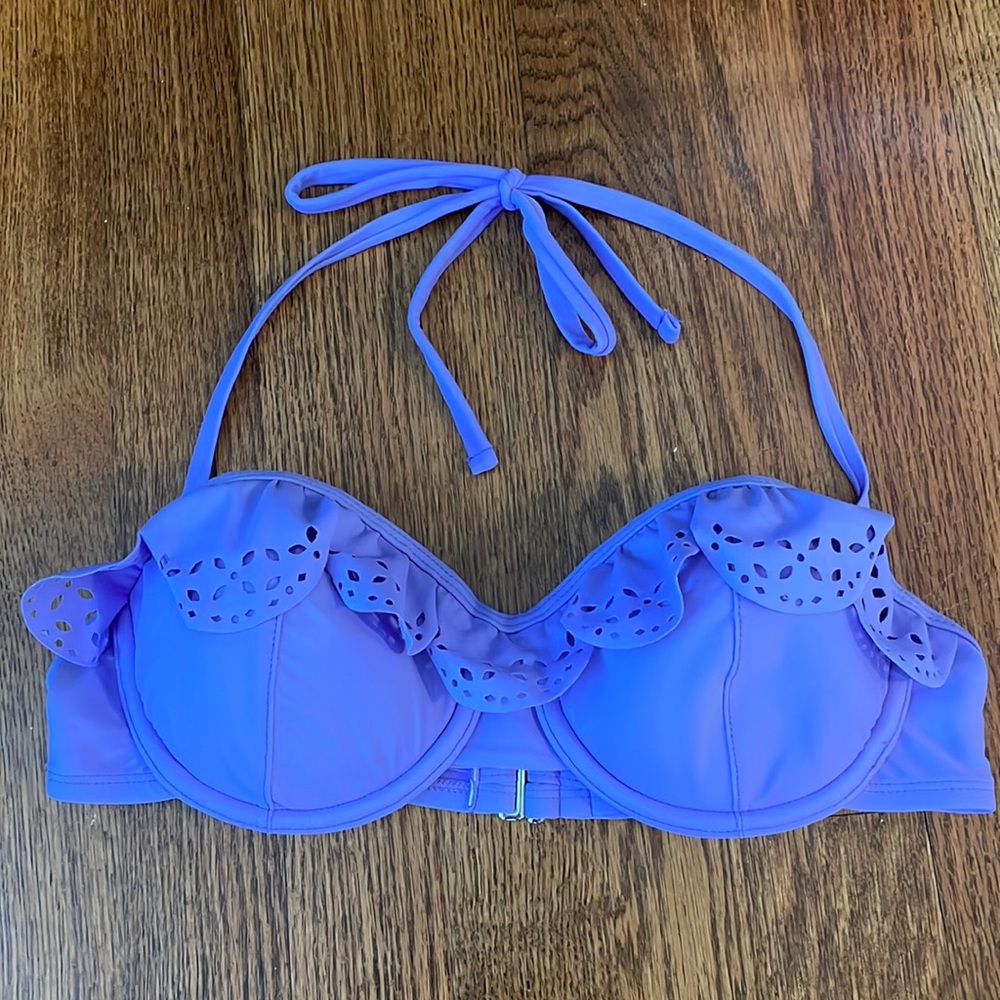 Xhilaration Lavender Purple Ruffle Underwire Bikini Top